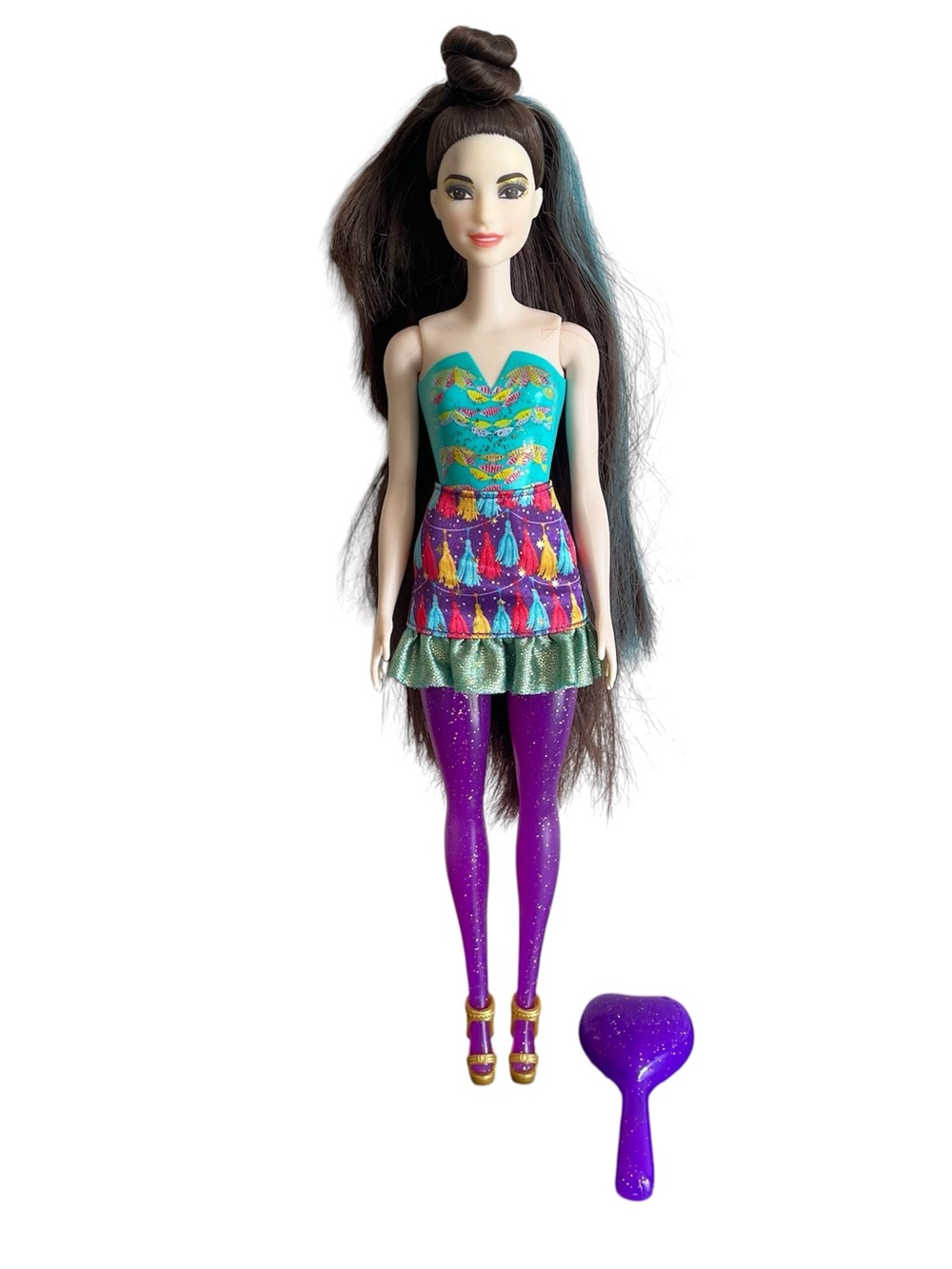 Mattel Barbie Color Reveal Party Series Doll 12 Inch 2020 Shoes Brush Sponge